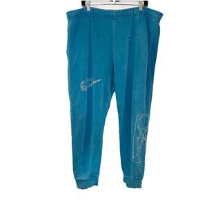 Nike Sportswear Club Fleece Drip Jogger DC2727-301 Worn Wash Abyss Distressed XL